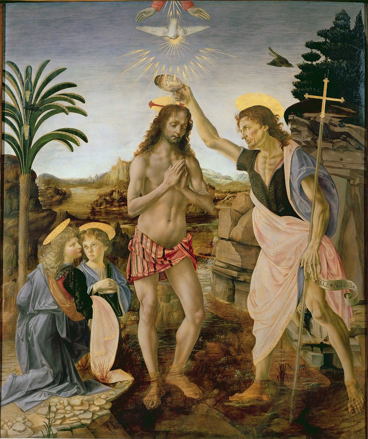 1280px-Andrea_del_Verrocchio,_Leonardo_da_Vinci_-_Baptism_of_Christ_-_Uffizi
